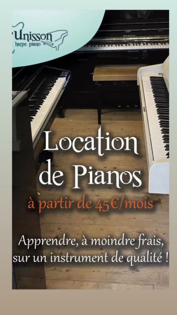 ✨ JUSQU’À 24 MOIS DE LOYERS OFFERTS POUR UN ACHAT SUITE À UNE LOCATION ✨
.
.
La location d’un piano permet d’apprendre à jouer -à moindre coût- sur un véritable instrument, révisé et accordé 😊
Et vous pouvez prendre le temps de réfléchir ⏰ car nous offrons jusqu’à 24 mois de loyers si vous choisissez finalement d’acquérir l’instrument !
.
Découvrez notre offre et notre univers 
https://lunisson.fr/services-piano-lunisson/location-piano-2/
.
Et réservez votre piano directement en ligne 💻🎶👌

.

#piano #débutant #apprendrelepiano #metierdart #metierpassion #dijon #vesoul #langres #chaumont #dole #hautemarne #hautesaone #cotedor #bourgognefranchecomte