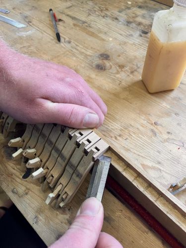 Démontage des anciens chevalets d_étouffoirs