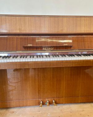 PIANO PETROF, EN NOYER VERNI – FACTURE TCHÈQUE